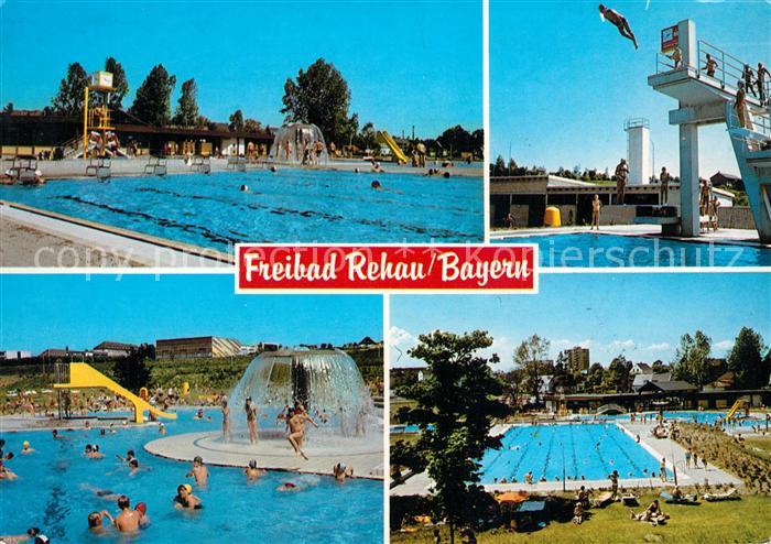 Rehau Oberfranken Freibad Teilansichten