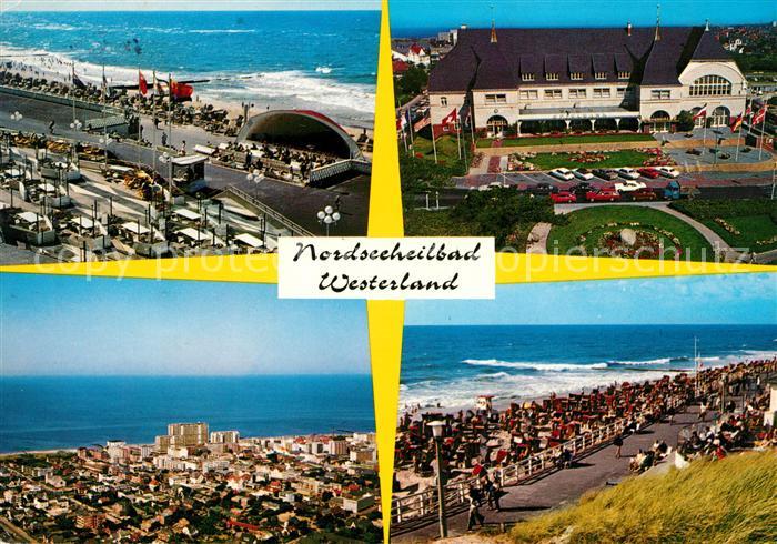 Westerland Sylt Konzertpavillon Kurhotel Strand Promenade Fliegeraufnahme