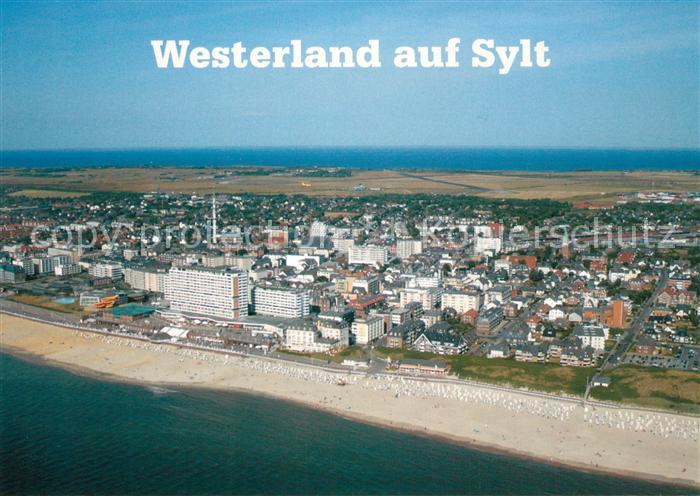 Westerland Sylt Nordseeheilbad Fliegeraufnahme