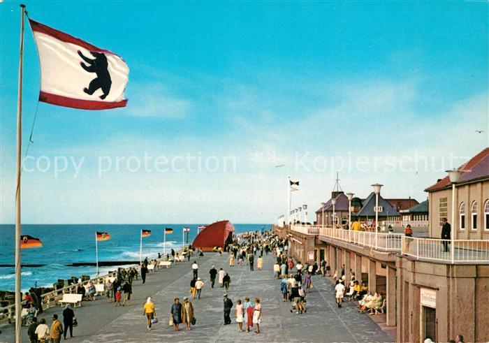 Westerland Sylt Strandpromenade Fahne