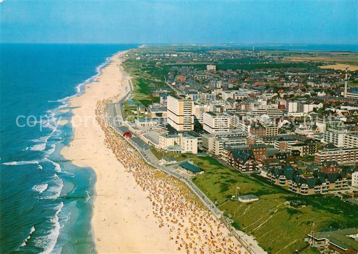 Westerland Sylt Nordseeheilbad Fliegeraufnahme