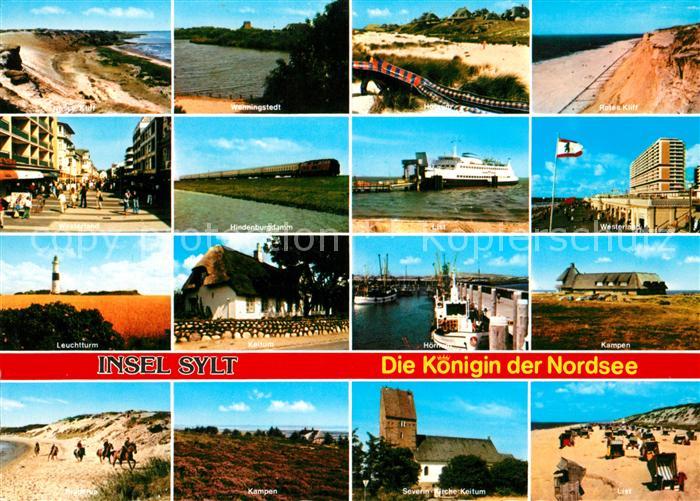 Insel Sylt Koenigin der Nordsee Ortschaften der Insel Kueste Strand Hafen Reiten