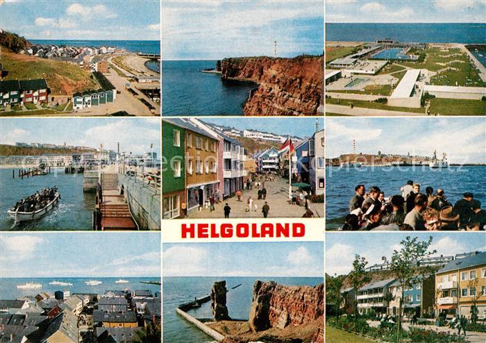 Helgoland Unterland Westkueste Schwimmbad Landungsbruecke Lung War Reede Oberlan