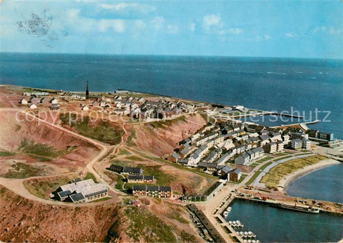 Insel Helgoland Nordseebad Fliegeraufnahme