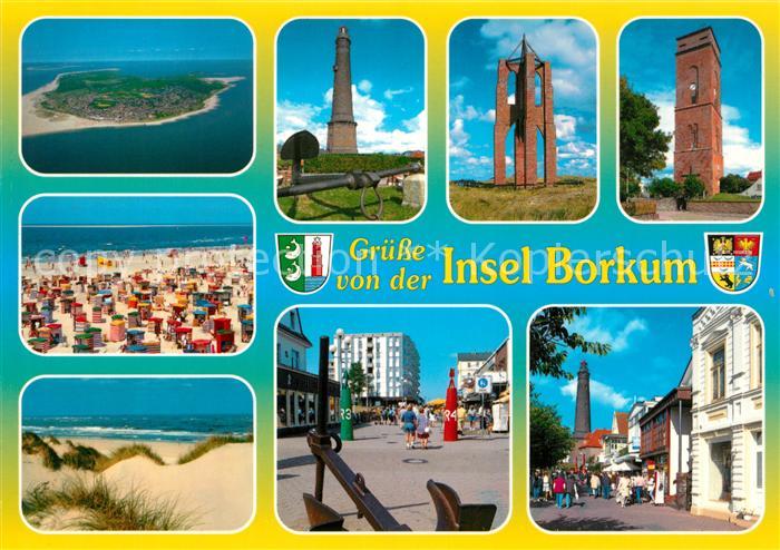 Borkum Strand Duenen Ortsmotiv Leuchtturm Denkmal Turm