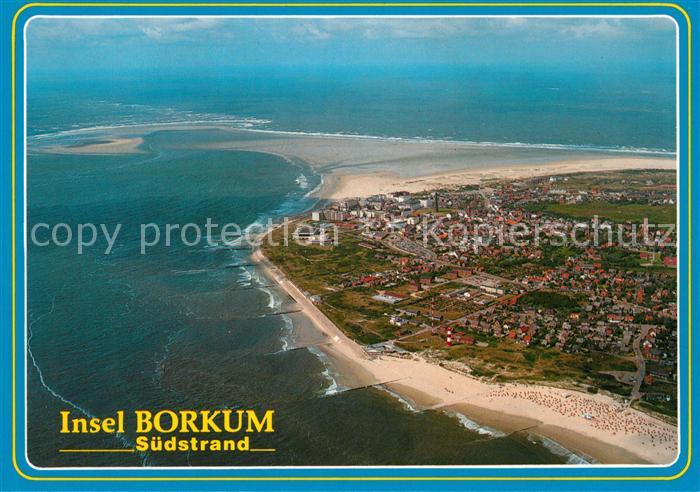 Borkum Suedstrand Fliegeraufnahme