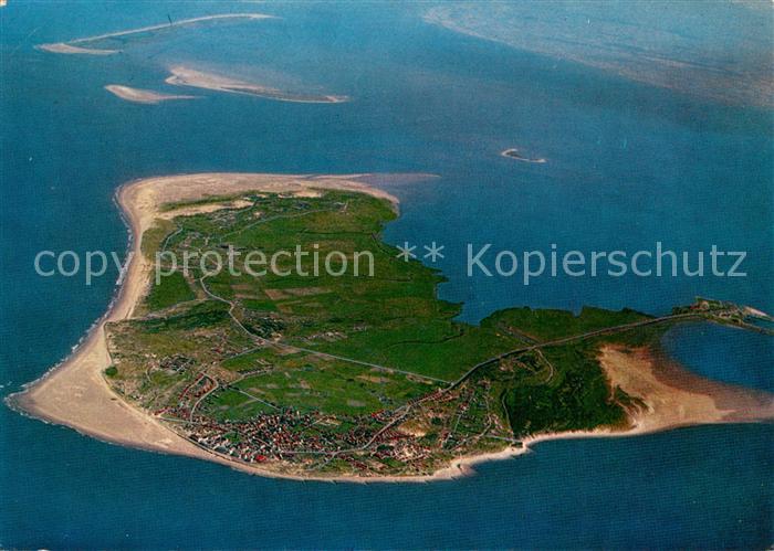 Borkum Fliegeraufnahme aus 4000 m Flughoehe