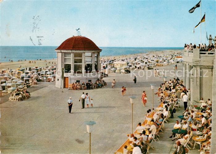 Borkum Wandelhalle Promenade Musikpavillon Strand