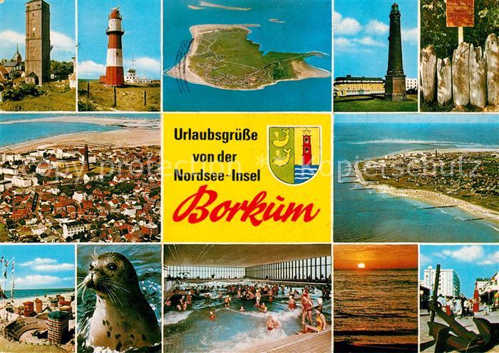Borkum Leuchtturm Wal Kinnladen Zaun Strand Wellenbad Anker Fliegeraufnahmen Wap