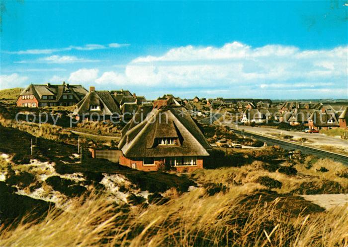 Rantum Sylt Duenen Friesenhaeuser Nordseebad
