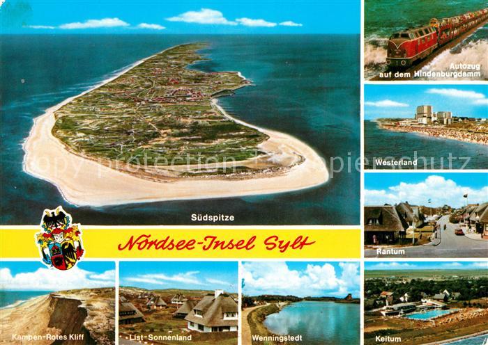 Insel Sylt Suedspitze Fliegeraufnahme Kampen Rotes Kliff List Sonnenland Wennigs