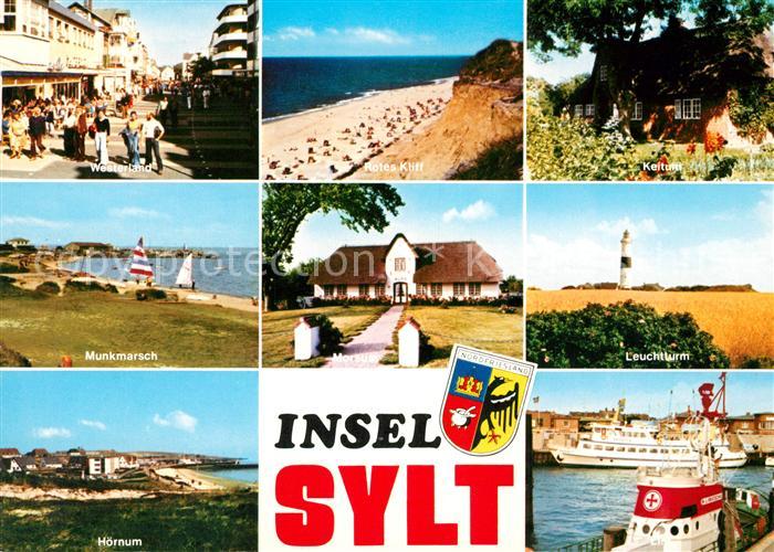 Insel Sylt Westerland Munkmarsch Hoernum Rotes Kliff Morsum Keitum Leuchtturm Ha