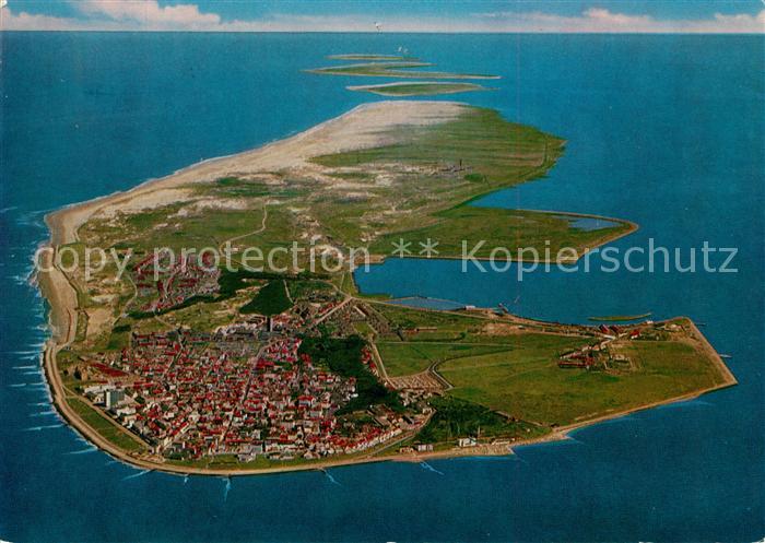 Norderney Nordseebad Nordseeinsel Luftbild aus 1000 m Flughoehe