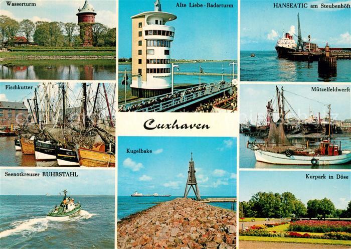 Cuxhaven Nordseebad Wasserturm Fischkutter Seenotkreuzer Alte Liebe Radarturm Ha