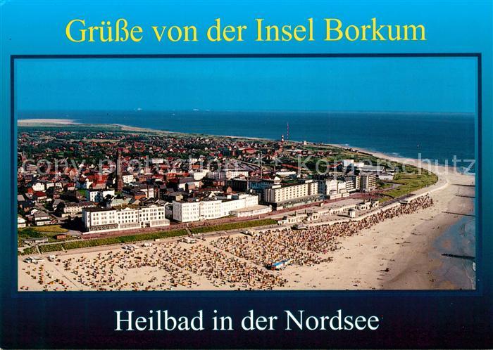 Borkum Heilbad in der Nordsee Fliegeraufnahme
