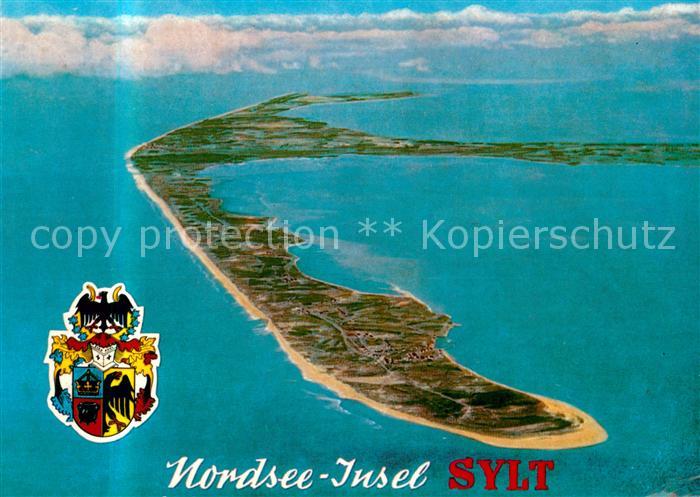 Insel Sylt Fliegeraufnahme Wappen