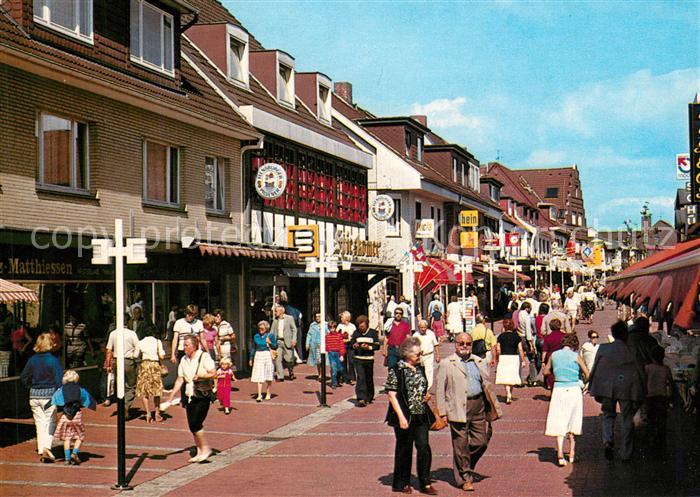 Buesum Nordseebad Fussgaengerzone Alleestrasse