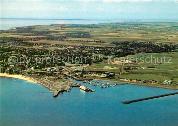 Wyk Foehr Hafen Nordseeheilbad Fliegeraufnahme