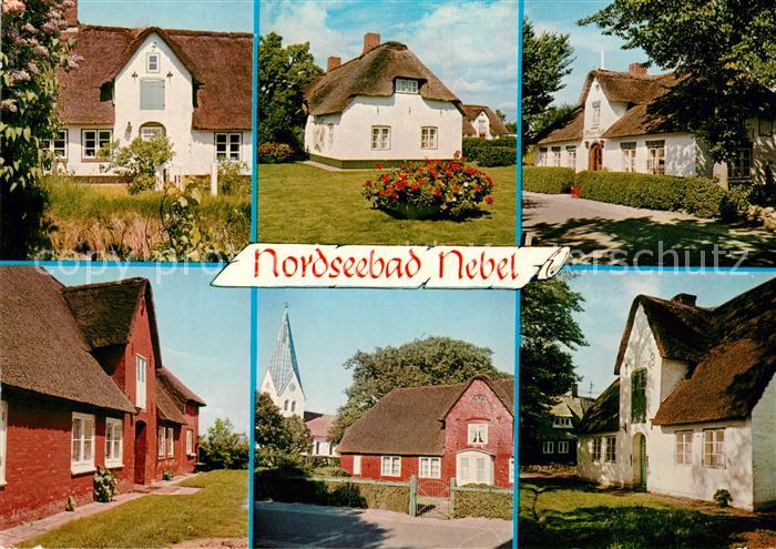 Nebel Amrum Reethaeuser friesische Kultur