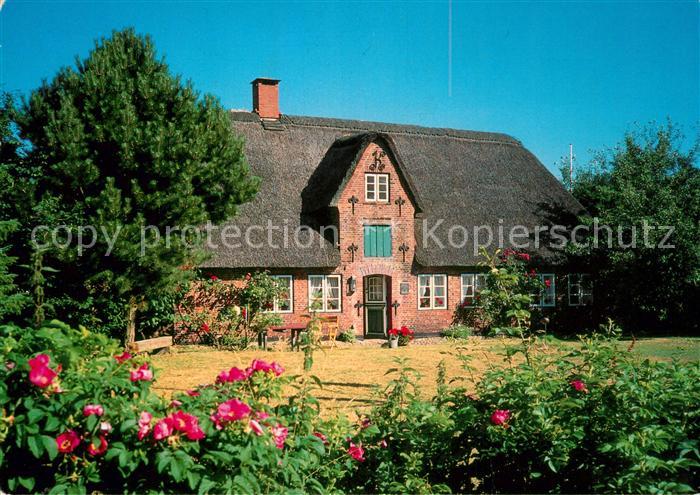 Nebel Amrum oeoemrang Hues Kapitaenshaus von ca. 1736 Heimatmuseum