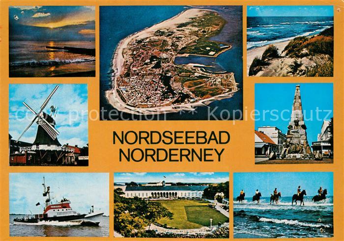 Norderney Nordseebad Sonnenuntergang Windmuehle Duenen Strand Denkmal Reiten Kur