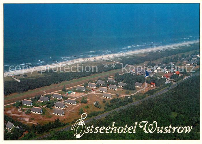 Wustrow Ostseebad Hotel und Appartementanlage Ostseehotel Fliegeraufnahme