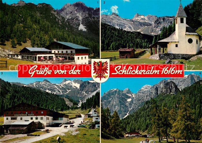 Schlickeralm Wander und Kletterparadies im Stubaital Kapelle Stubaier Alpen