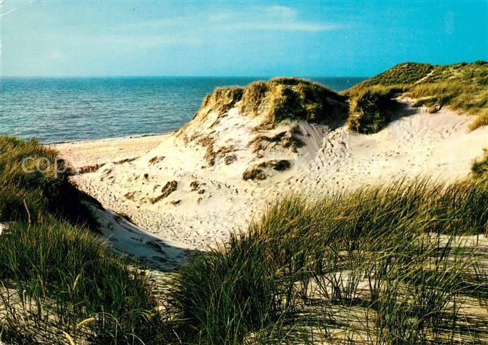 Insel Sylt Duenen am Meer Landschaftspanorama