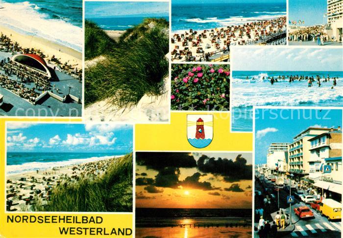 Westerland Sylt Musikpavillon Fliegeraufnahme Duenen Strand Sonnenuntergang Bran