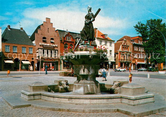 Husum Nordfriesland Markt Denkmal Tine