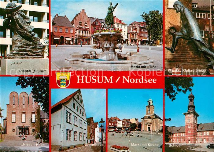 Husum Nordfriesland Sturm Plastik Markt Tine Klabautermann Nissenhaus Kirche Sch