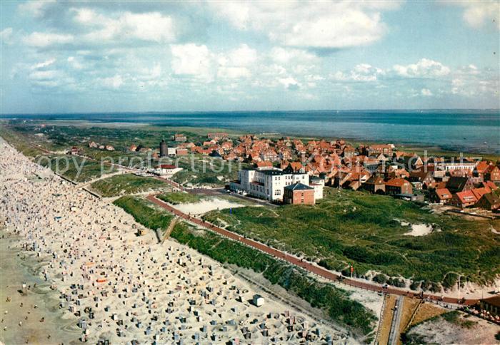 Juist Nordseebad Fliegeraufnahme Strand