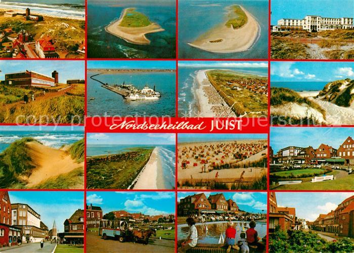 Juist Nordseebad Fliegeraufnahme Strand Pferdegespann Duenen