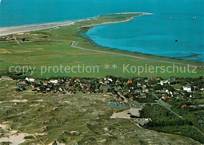 Norddorf Amrum Fliegeraufnahme Duenenlandschaft