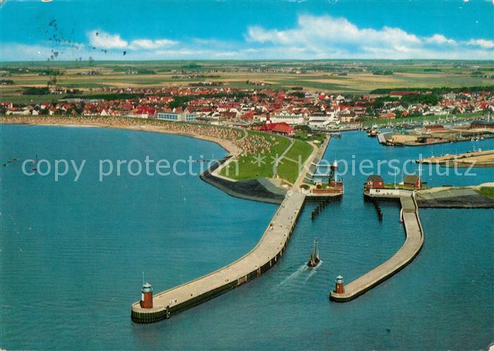 Buesum Nordseebad Fliegeraufnahme Hafen Fluttore