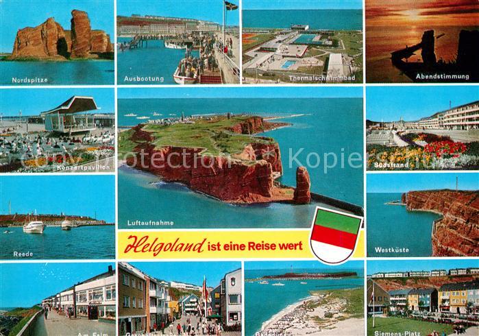 Helgoland Thermalschwimmbad Reede Nordspitze Flugaufnahme