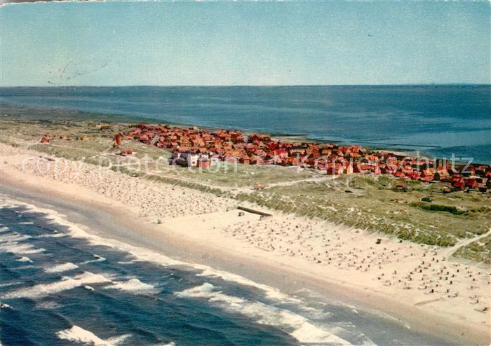 Juist Nordseebad Fliegeraufnahme Strand