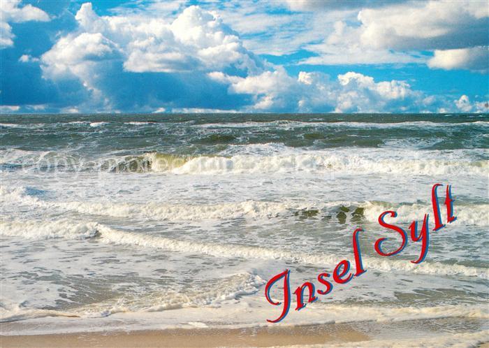 Sylt Stuermische Brandung