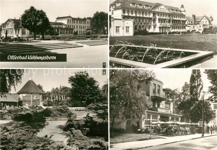 Kuehlungsborn Ostseebad Ostsee Hotel Konzertgarten FDGB Erholungsheim Cafe