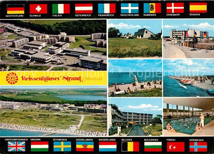 Weissenhaus Fliegeraufnahme Strand Schwimmbad Seestieg