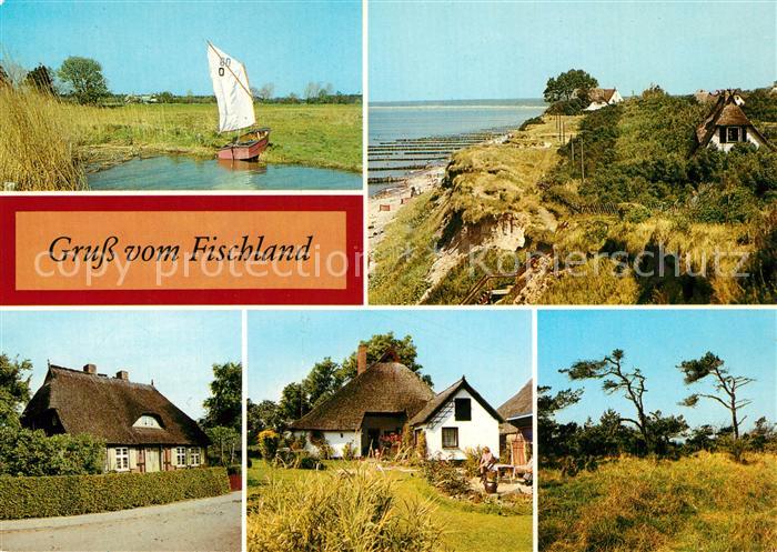 Ribnitz-Damgarten Ostseebad Fischland Ahrenshoop Wustrow Steilkueste Reethaeuser
