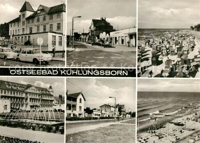 Kuehlungsborn Ostseebad FDGB Erholungsheim Strand