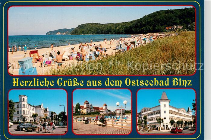 Binz Ruegen Kurhaus Promenade Strand
