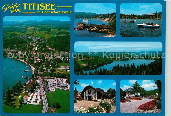 Titisee Fliegeraufnahme Tretboot Promenade