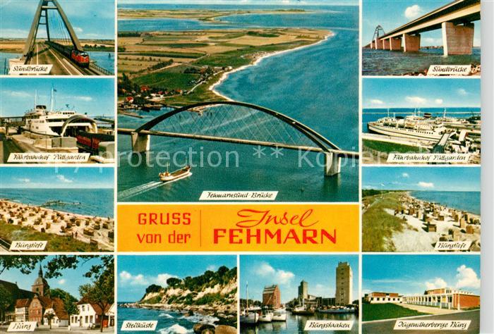 Fehmarn Sundbruecke Steilkueste Jugendherberge Strand Faehrbahnhof