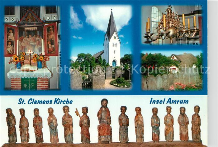 Amrum Clemens Kirche Friedhof Altar