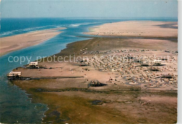 Peter-Ording St Fliegeraufnahme Badestrand
