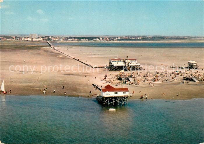 Peter-Ording St Arche Noah Sandbank Fliegeraufnahme