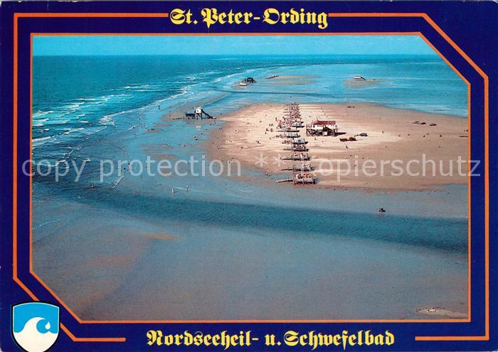Peter-Ording St Fliegeraufnahme Sandbank Arche Noah