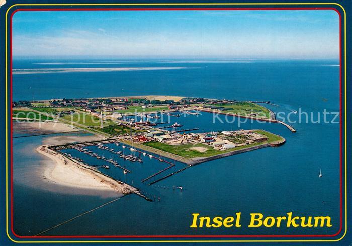 Borkum Fliegeraufnahme Hafen